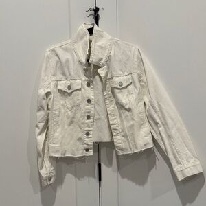NWT! Blank NYC Off-White Denim Jacket